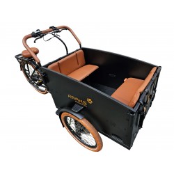 Raaks Belton cargo bike cushion set model Evi color cognac