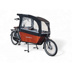 Bakfiets.nl XL waterproof rain tent Rain cover Cargo Bike Long extra high black-colored rain cover rain cover