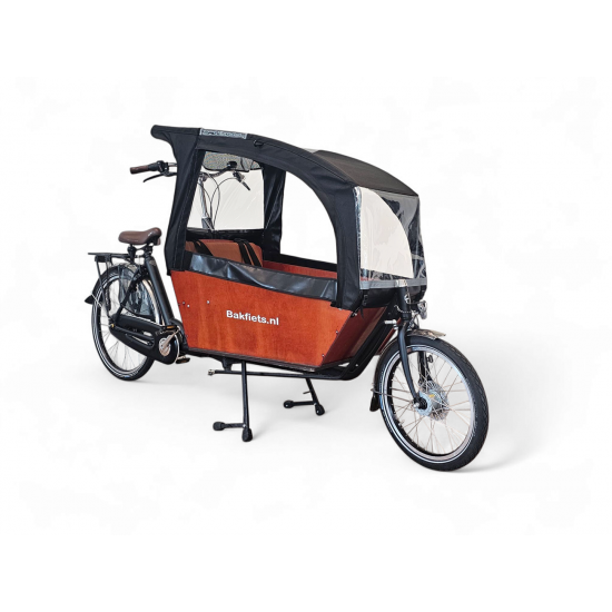 Bakfiets.nl XL waterproof rain tent Rain cover Cargo Bike Long extra high black-colored rain cover rain cover Bakfiets.nl XL waterproof rain tent Rain cover Cargo Bike Long extra high black-colored rain cover rain cover