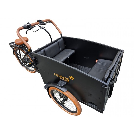 Raaks Bremerton cargo bike cushion set model Evi color black