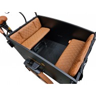 Raaks Bremerton cargo bike cushion set model Capi color cognac