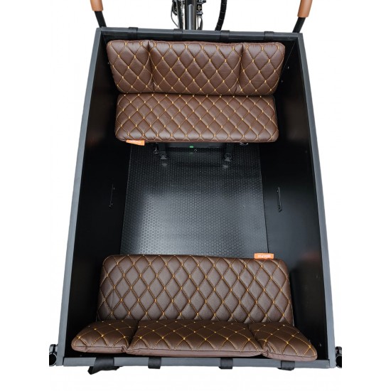 Raaks Bremerton cargo bike cushion set model capi, color brown