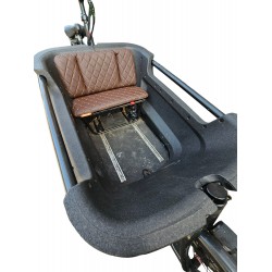 Batavus Fier 2 Lounge cushion set model Capi sky leather cargo bike cushions color brawn